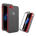 For iPhone SE 2022 / SE 2020 / 8 / 7 Skin Feel 360 Degrees Full Package PC + TPU Combination Phone Case(Red)