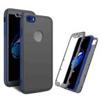 For iPhone SE 2022 / SE 2020 / 8 / 7 Skin Feel 360 Degrees Full Package PC + TPU Combination Phone Case(Blue)