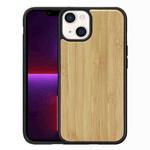For iPhone 13 mini Wood Veneer TPU Shockproof Phone Case (Bamboo)