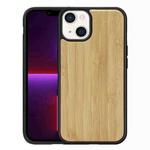 For iPhone 13 Wood Veneer TPU Shockproof Phone Case(Bamboo)