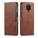 For Xiaomi Redmi Note 10 Lite LC.IMEEKE Calf Texture Horizontal Flip Phone Leather Case with Holder & Card Slots & Wallet(Brown)