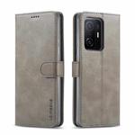 For Xiaomi Mi 11T / 11T Pro LC.IMEEKE Calf Texture Horizontal Flip Phone Leather Case with Holder & Card Slots & Wallet(Grey)