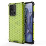 For Xiaomi Mi 11T / 11T Pro Shockproof Honeycomb PC + TPU Phone Case(Green)