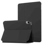 For iPad mini 6 Dual-Folding Horizontal Flip Tablet Case with Holder & Sleep / Wake-up Function(Black)