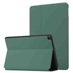 For Samsung Galaxy Tab A 8.0 2019 SM-T290/SM-T295/SM-T297 Dual-Folding Horizontal Flip Tablet Leather Case with Holder & Sleep / Wake-up Function(Dark Green)