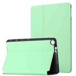 For Huawei MediaPad M5 Lite 8 Dual-Folding Horizontal Flip Tablet Leather Case with Holder(Mint Green)