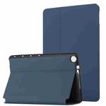 For Huawei MediaPad M5 Lite 10.1 Dual-Folding Horizontal Flip Tablet Leather Case with Holder & Sleep / Wake-up Function(Royal Blue)