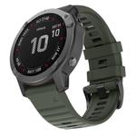 For Garmin Fenix 6X 26mm Silicone Smart Watch Watch Band(Army Green)
