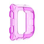 For Garmin Forerunner 920XT TPU Half-pack Candy Color Protective Case(Transparent Purple)