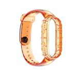 For Xiaomi Mi Band 6 & 5 / Amazfit Band 5 Universal TPU Integrated Watch Band(Transparent Orange)