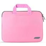 For 13 inch Laptops Diving Fabric Laptop Handbag(Pink)