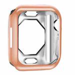 Shockproof TPU Electroplate Protective Case For Apple Watch Series 8 / 7 45mm(Rose Gold)
