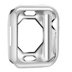 Shockproof TPU Electroplate Protective Case For Apple Watch Series 8 / 7 45mm(Silver)