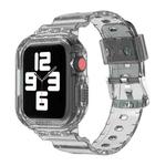 Glacier Transparent TPU Integrated Watch Band Watch Band For Apple Watch Series 7 45mm(Transparent Grey)