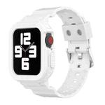 Glacier Transparent TPU Integrated Watch Band Watch Band For Apple Watch Series 7 45mm (White)