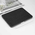 For iPad mini 6 Mutural Multi-fold Smart Leather Tablet Case(Black)