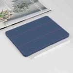 For iPad mini 6 Mutural Pinyue Series Horizontal Flip Tablet Case with Holder & Pen Slot & Sleep / Wake-up Function(Blue)