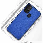 For Motorola Moto G30 Shockproof Cloth Texture PC+ TPU Protective Case(Blue)