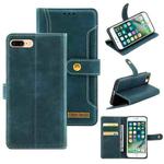 Copper Buckle Horizontal Flip Leather Phone Case with Holder & Card Slots & Wallet For iPhone 8 Plus & 7 Plus(Green)