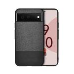 For Google Pixel 6 Shockproof Splicing PU + Cloth Protective Case(Black)