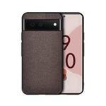 For Google Pixel 6 Pro Shockproof Cloth Texture PC + TPU Protective Case(Brown)