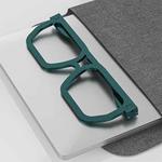 R-JUST BJ02-1 Foldable Round Glasses Shape Aluminum Alloy Laptop Stand(Green)