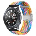 22mm Universal Metal Buckle Nylon Braided Watch Band(Color 1)