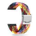 22mm Universal Metal Buckle Nylon Braided Watch Band(Color 2)