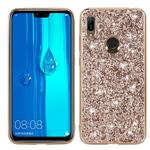 For Huawei Y6 Prime Glittery Powder Shockproof TPU Case(Gold)
