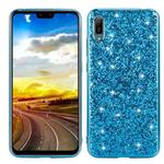 For Huawei Y6 Pro / Enjoy 9e Glittery Powder Shockproof TPU Case(Blue)