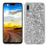 For Huawei Y6 Pro / Enjoy 9e Glittery Powder Shockproof TPU Case(Silver)