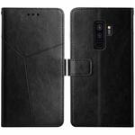 For Samsung Galaxy S9+ Y Stitching Horizontal Flip Leather Case with Holder & Card Slots & Wallet & Photo Frame(Black)