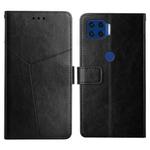 For Motorola Moto G 5G Plus Y Stitching Horizontal Flip Leather Phone Case with Holder & Card Slots & Wallet & Photo Frame(Black)