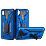For Xiaomi Redmi 7A Shockproof TPU + PC Protective Case with Holder(Blue)
