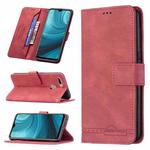 For OPPO A7 Magnetic Clasp RFID Blocking Anti-Theft Leather Case with Holder & Card Slots & Wallet(Red)