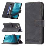 For OPPO A7 Magnetic Clasp RFID Blocking Anti-Theft Leather Case with Holder & Card Slots & Wallet(Black)