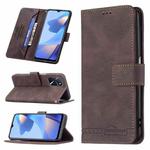 For OPPO A16/ A16s/ A54s/ A55 5G/ A53s 5G Magnetic Clasp RFID Blocking Anti-Theft Leather Case with Holder & Card Slots & Wallet(Brown)