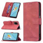 For OPPO A54 4G Magnetic Clasp RFID Blocking Anti-Theft Leather Case with Holder & Card Slots & Wallet(Red)