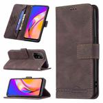 For OPPO A94 5G/ F19 Pro Plus/ Reno5 Z 5G Magnetic Clasp RFID Blocking Anti-Theft Leather Case with Holder & Card Slots & Wallet(Brown)