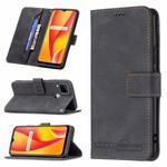 For OPPO Realme C12 / C15 / C25 Magnetic Clasp RFID Blocking Anti-Theft Leather Case with Holder & Card Slots & Wallet(Black)