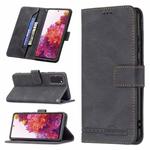For Samsung Galaxy S20 FE Magnetic Clasp RFID Blocking Anti-Theft Leather Case with Holder & Card Slots & Wallet(Black)