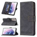 For Samsung Galaxy S21+ 5G Magnetic Clasp RFID Blocking Anti-Theft Leather Case with Holder & Card Slots & Wallet(Black)