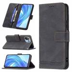 For Xiaomi Mi 11 Lite Magnetic Clasp RFID Blocking Anti-Theft Leather Case with Holder & Card Slots & Wallet(Black)