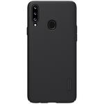 For Galaxy A20s NILLKIN Frosted Concave-convex Texture PC Protective Case(Black)