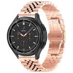22mm Five-bead Stainless Steel Watch Band(Rose Gold)