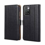 For Xiaomi Redmi 10 Ostrich Texture Horizontal Flip Leather Phone Case with Holder & Card Slots & Wallet(Black)