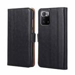 For Xiaomi Redmi Note 10 Pro 5G Ostrich Texture Horizontal Flip Leather Phone Case with Holder & Card Slots & Wallet(Black)