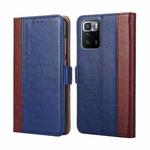 For Xiaomi Redmi Note 10 Pro 5G Ostrich Texture Horizontal Flip Leather Phone Case with Holder & Card Slots & Wallet(Blue)