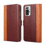 For Xiaomi Redmi Note 10 Pro / Note 10 Pro Max Ostrich Texture Horizontal Flip Leather Phone Case with Holder & Card Slots & Wallet(Brown)