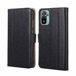 For Xiaomi Redmi Note 10 / Note 10s Ostrich Texture Horizontal Flip Leather Phone Case with Holder & Card Slots & Wallet(Black)